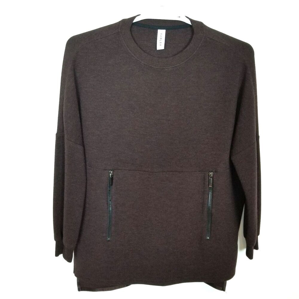Varley Bayliss Womens Sweatshirt Burgundy Woman's Sz‎ XS Crewneck Casual